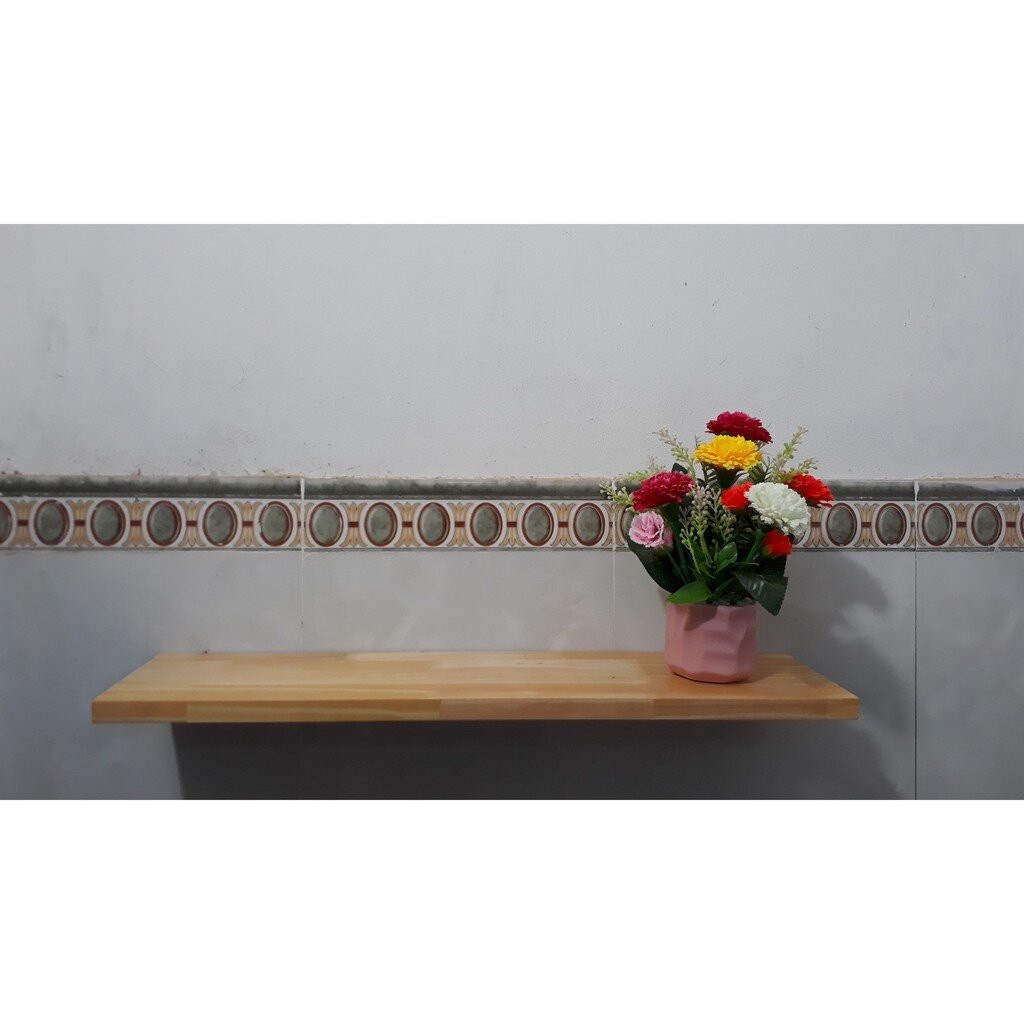 Thanh gỗ thông làm kệ dài 1m và 1,2m , 1,4m, kệ gỗ treo tường thanh thẳng - HPKTT 22 tổng HP decor