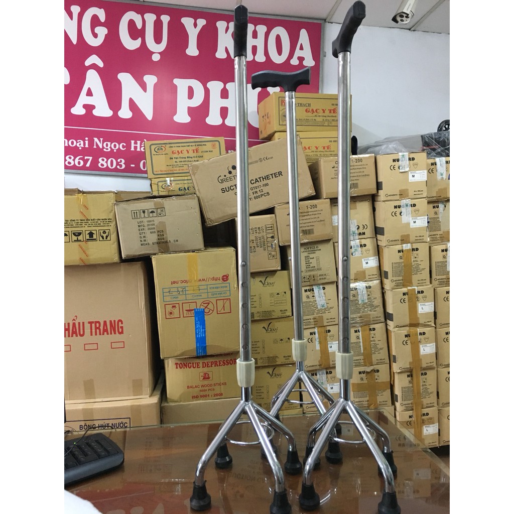 Gậy chống 4 chân cho người già