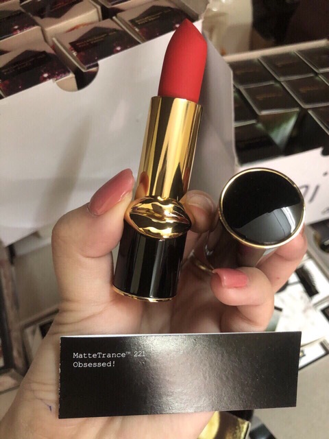 Son Pat McGrath màu Obsessed 221 - Đỏ Cam Auth