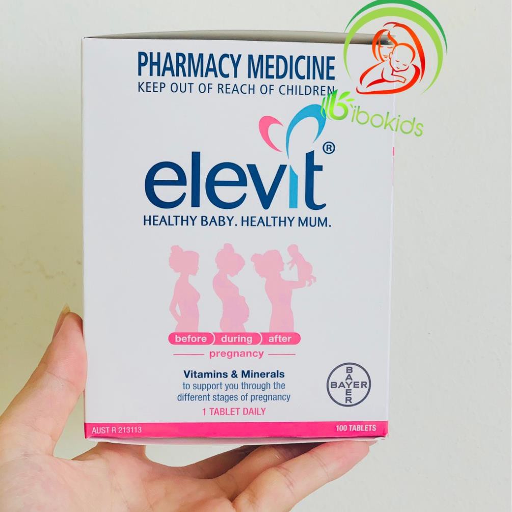 Elevit bầu hộp 100 viên