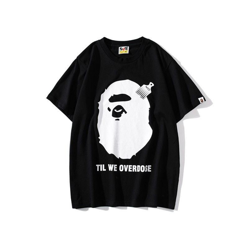 Áo Thun Tay Ngắn Cổ Tròn In Hình 20s Bathing Ape Bape X Xo Co-branded Thời Trang Mùa Hè Cho Nam Nữ