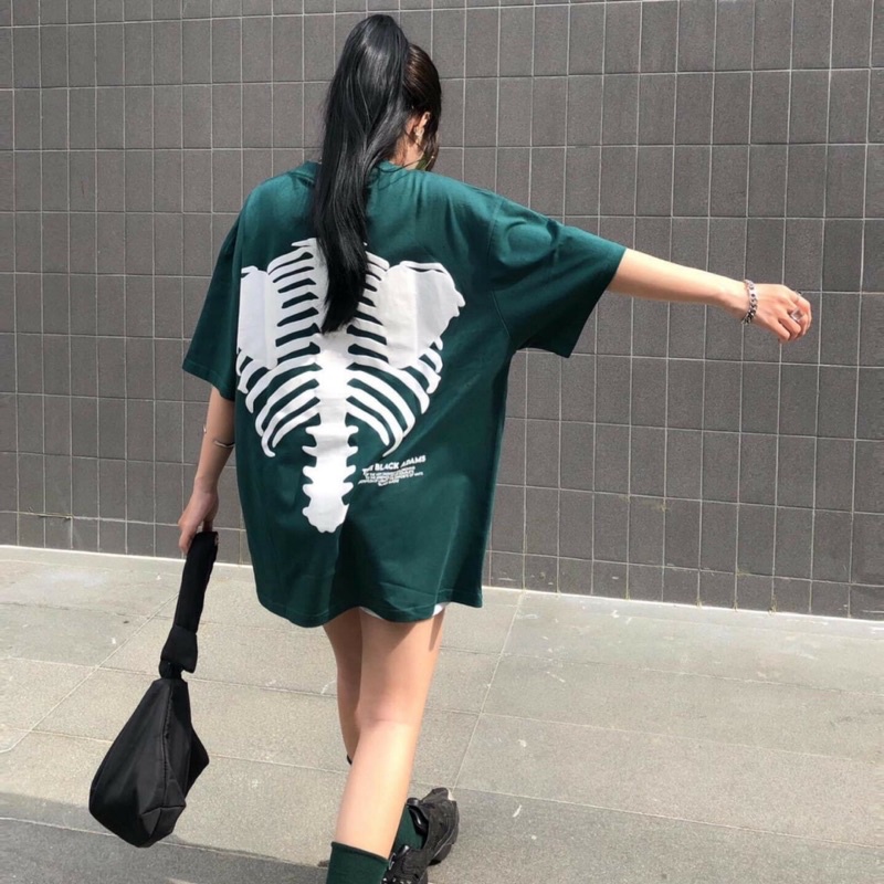 Áo thun Xương Cá Xanh Trend 3158Áo phông unisex nam nữ mặc đôi, nhóm, lớp Cá tínhFree ship rẻ nhất