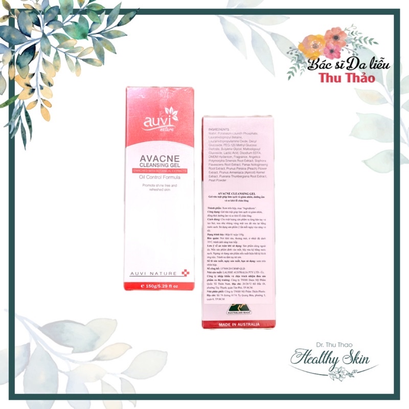 Sửa Rửa Mặt Auvi Avacne Cleansing Gel Oil-Control Cleanser