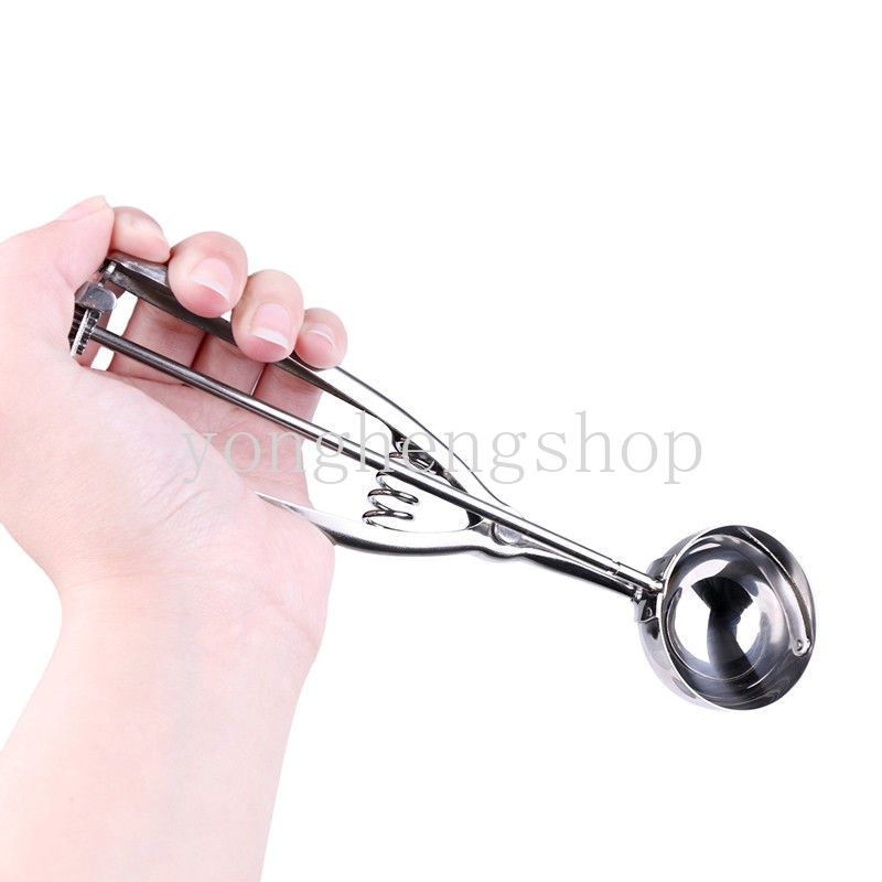 Muỗng Múc Kem/Dưa Hấu Bằng Thép Không Gỉ 3 Kích Cỡ