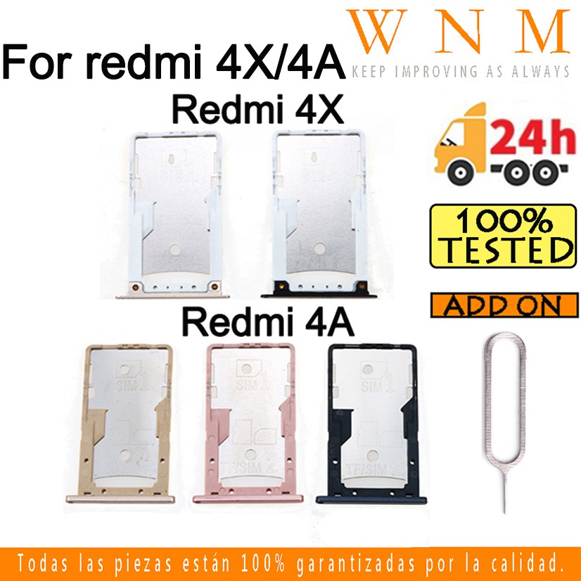 Khay Đựng Thẻ Sim Điện Thoại Thay Thế Chuyên Dụng Cho Xiaomi Redmi 4X 4A 4X MI 4A
