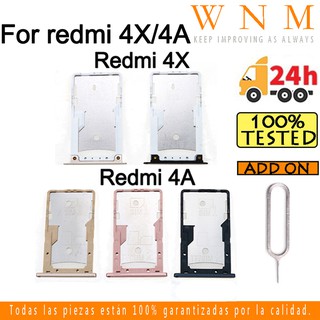 Dành Cho Xiaomi Redmi 4X 4A Khay Thẻ Sim Cho Redmi 4X MI 4A Sim Khe Cắm Thẻ Chủ Đầu Đọc Thẻ SD Khe Cắm Adapter Thay Thế Một Phần