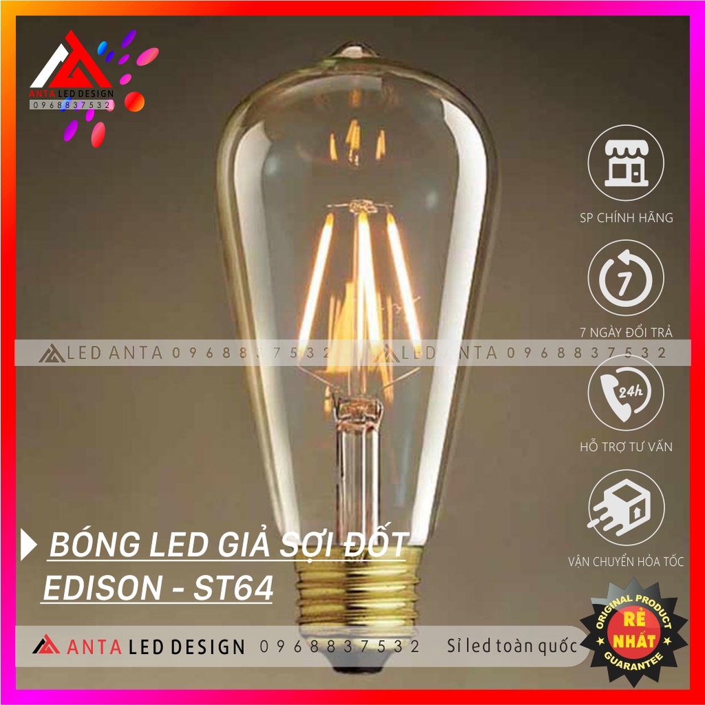 Bóng đèn EDISON vintage ST64