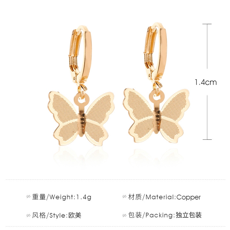 Khuyên Tai Hình Bướm Phong Cách Hàn Quốc Thời Trang Cho Nữ