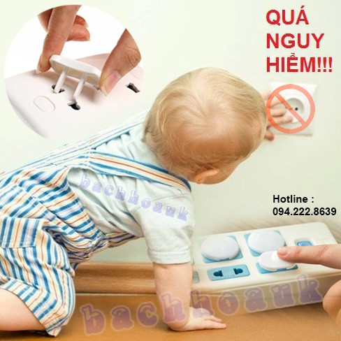 Nút bịt ổ điện chống giật an toàn cho trẻ nhỏ