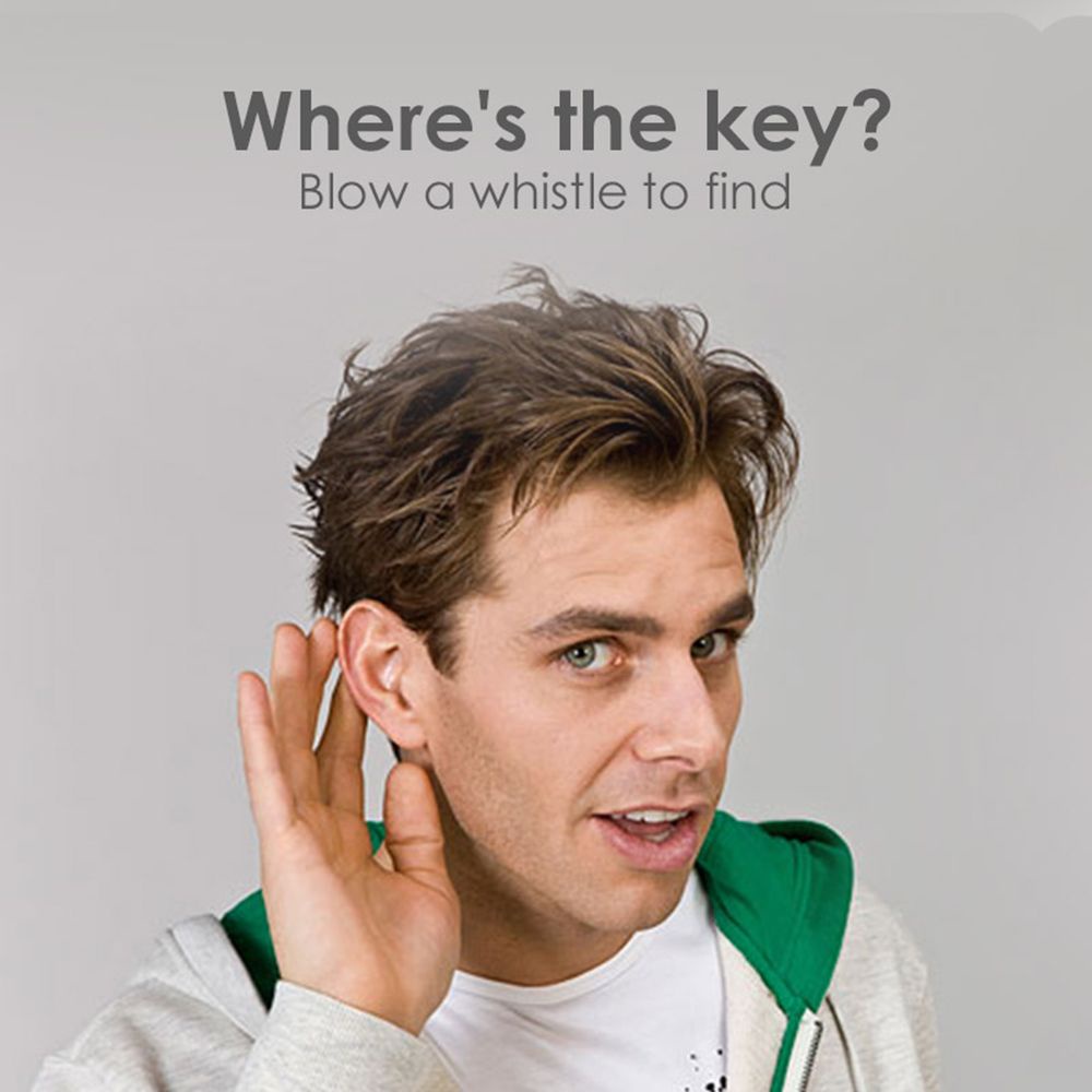 Móc Khóa Đèn LED Thông Minh Định Vị Chìa Khóa Chống Thất Lạc Có Âm Thanh Điều Khiển Âm Thanh Đa Màu