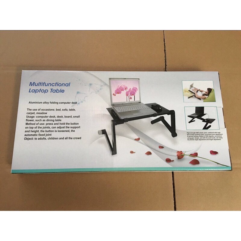 Bàn để laptop xoay 360 độ tiện dụng chống đau lưng mỏi cổ