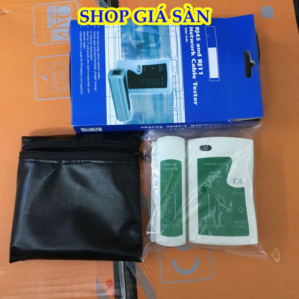 [Freeship] Hộp Test Dây Mạng RJ45 _ RJ 11 Đa Năng+ Tặng Pin