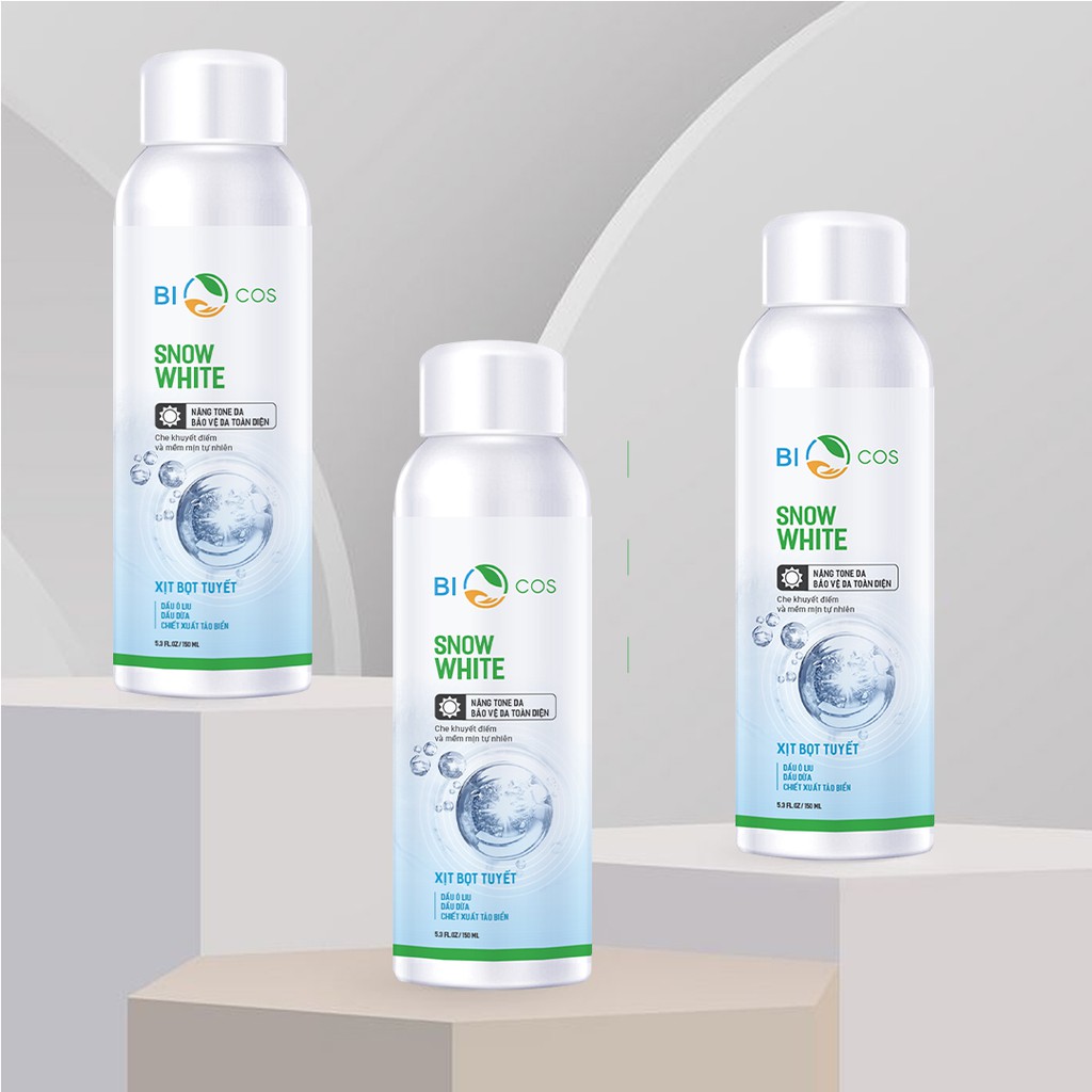Xịt Lạnh Snow White BIO COSMETICS Làm Trắng Da Giúp Nâng Tone Và Bảo Vệ Da Toàn Diện 150 ml. | BigBuy360 - bigbuy360.vn