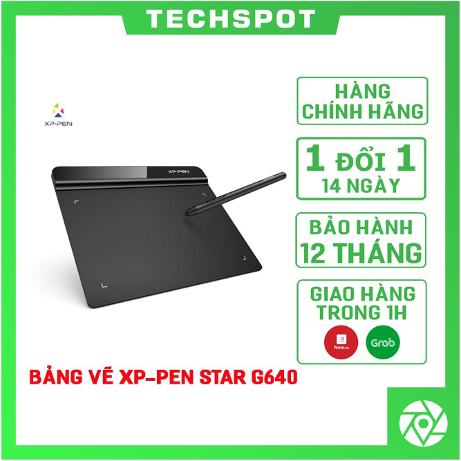 Bảng Vẽ Điện Tử XP-Pen Star G640 Siêu Mỏng Bút Không Pin Kèm 20 Ngòi Dự Phòng