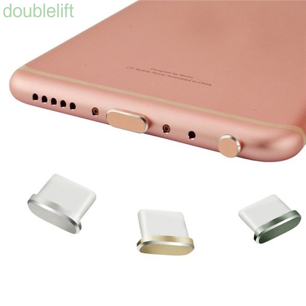 Set 2 nút bịt chống bụi cổng sạc type C cho Xiaomi Huawei Samsung