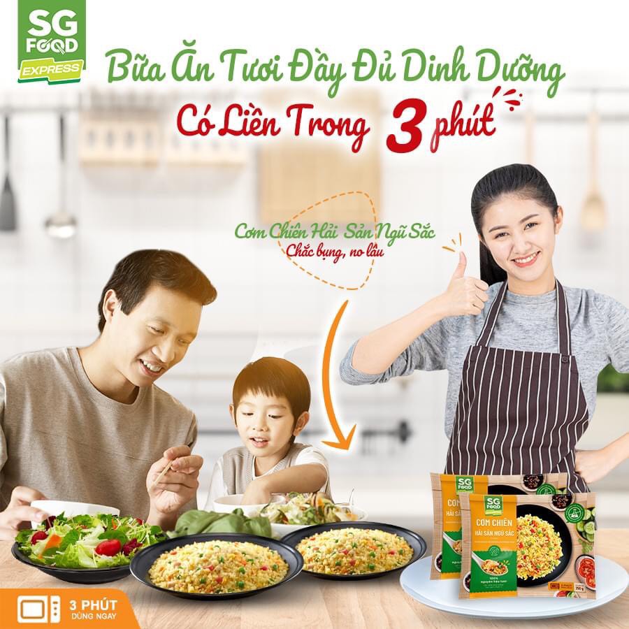 Cơm chiên hải sản ngũ sắc 200g