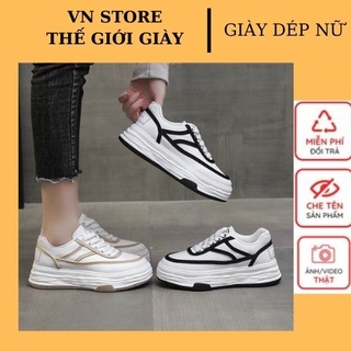 Giày Thể Thao Nữ , Giày Thể Thao Nữ Độn Đế Cao Tăng Chiều Cao Mẫu Mới Hottrend...