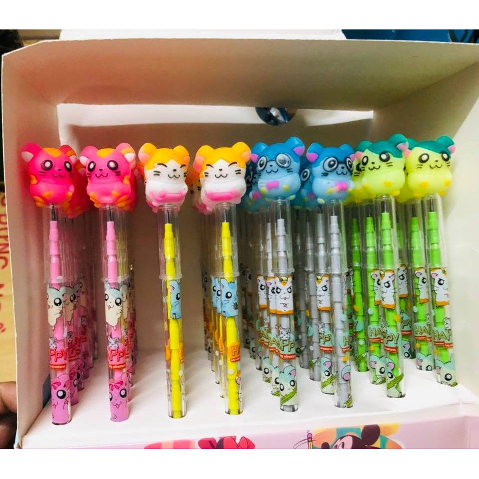 Set 3 BÚT CHÌ KHÚC hình thú mẫu đáng yêu cho bé viết dễ dàng, không bẩn tay-Nhiều mẫu