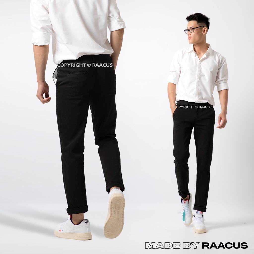 Quần dài nam kaki ống suông unisex đẹp RAACUSSTORE, quần baggy nam kaki dáng slimfit ulzzang-Q211