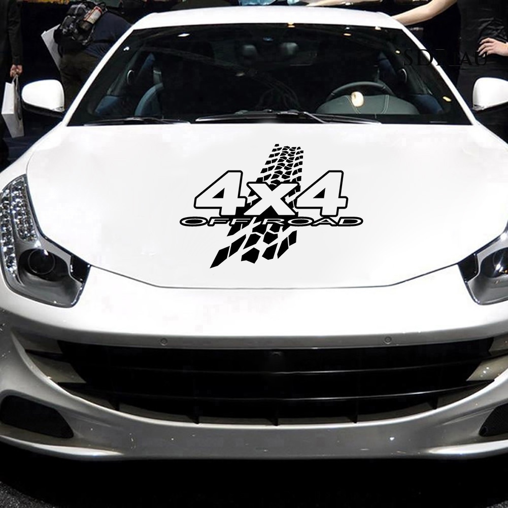 Miếng dán phản quang họa tiết 4x4 độc đáo trang trí cửa sổ xe hơi