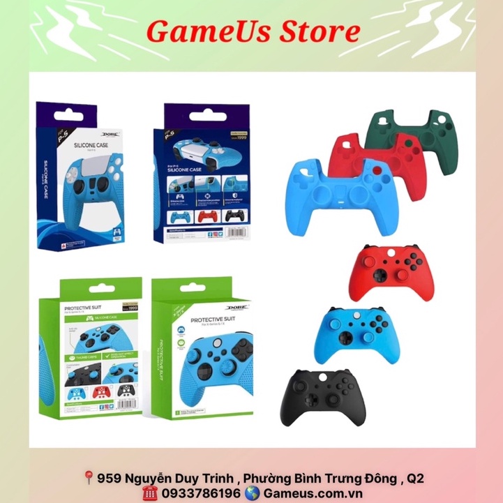 Bọc Silicone Tay Cầm PS5 _Xbox Series S/X Hàng Dobe Chính Hãng