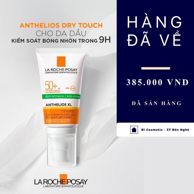 (HÀNG CHUẨN AUTHENTIC BIL ) KEM CHỐNG NẮNG LA ROCHE POSAY ANTI-SHINE ANTHELIOS XL DRY TOUCH SPF50+