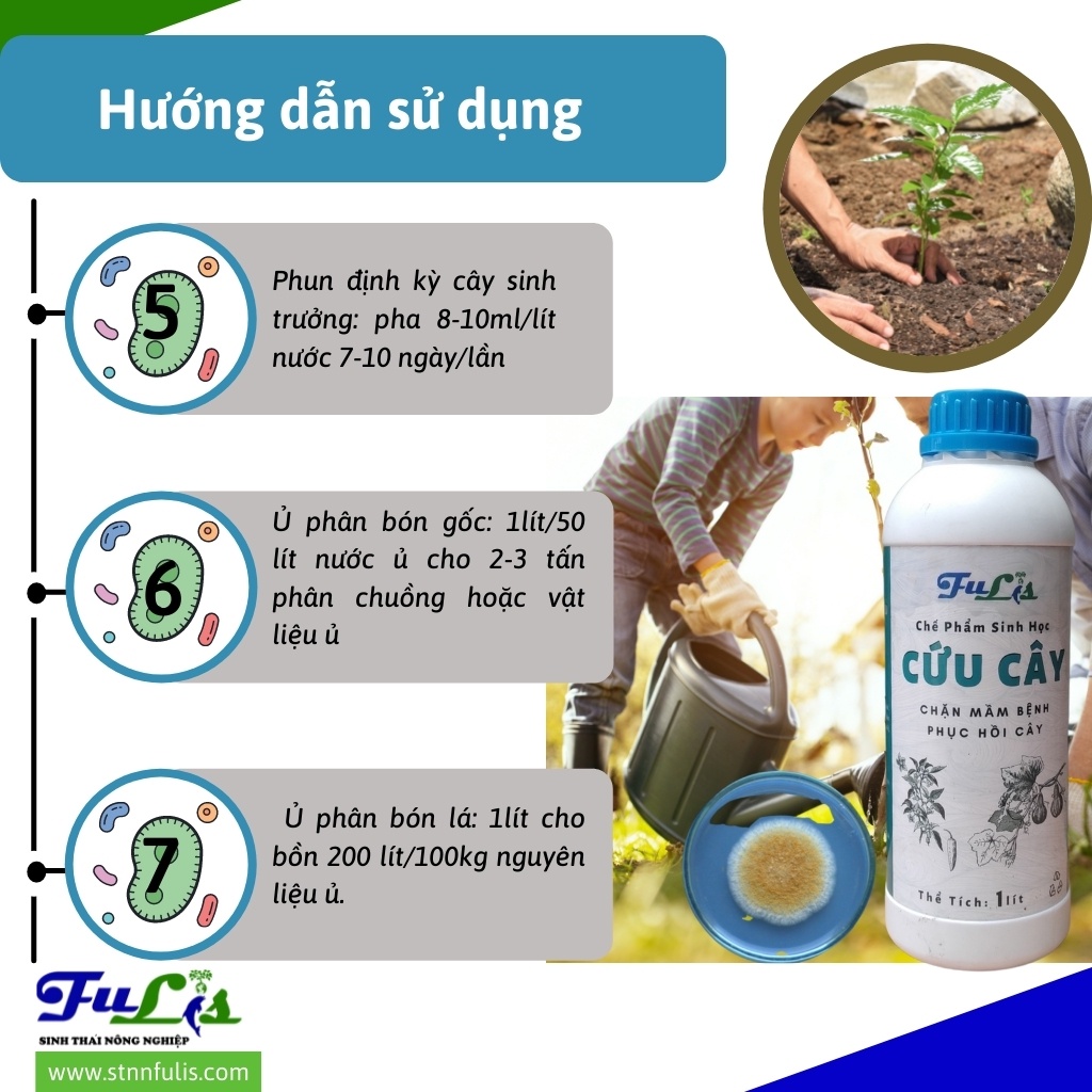 Chế Phẩm Sinh Học Phòng Nấm Rễ, Khuẩn Đất CỨU CÂY Cho Hoa Lan, Hồng, Cây Ăn Quả, Rau Màu Chính Hãng Giá Rẻ - stnnfulis