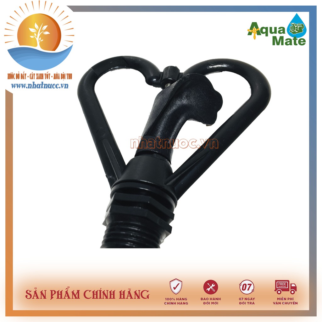 Bép (béc) phun tưới nước Aquamate  SW-1004 tưới nước tự động, ren ngoài D=12,5mm phun xoay 360 độ