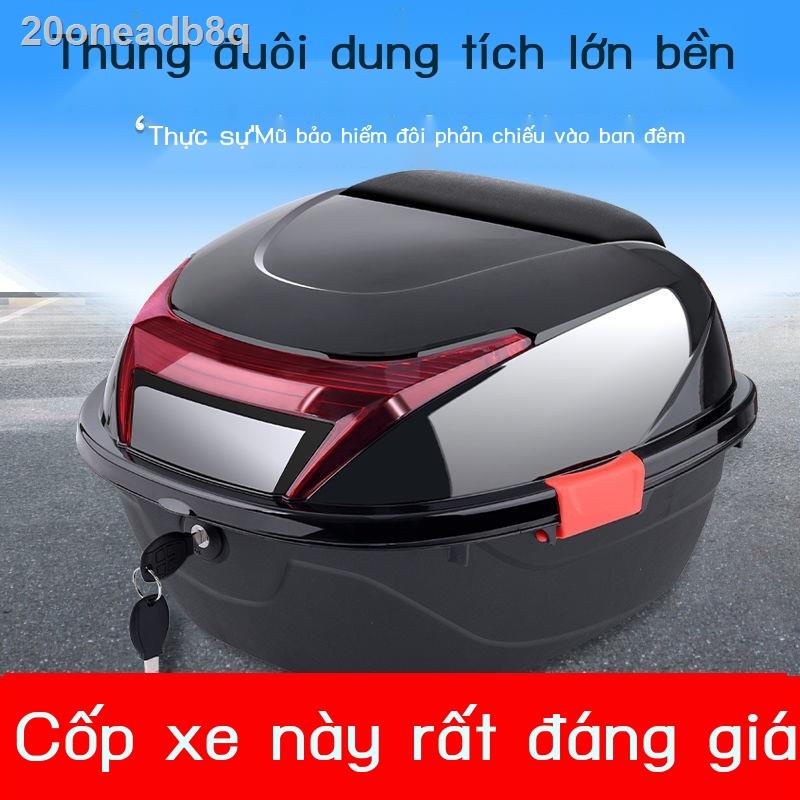 20oneadb8qXe điện cốp sau xe máy hộp pin tay ga công cụ đựng đồ lớn dày nói chung