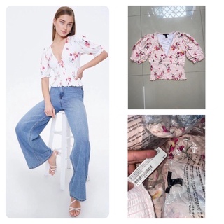 Áo croptop smocking F21 xuất khẩu dư xịn ,Áo croptop VNK