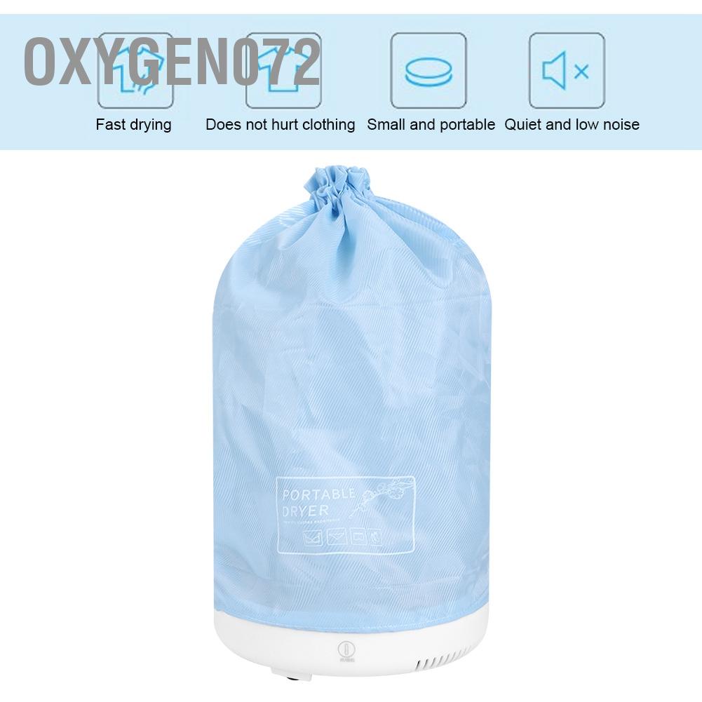 � Oxygen072 Túi sấy quần áo gia đình xách tay Máy sấy điện gấp mini cho du lịch CN 220V