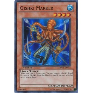 Thẻ bài Yugioh - TCG - Gishki Marker / HA05-EN033'