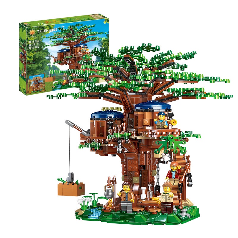 Đồ chơi lắp ráp kiểu lego Ngôi nhà trên cây 4 Mùa 33111 Four Seasons Tree House với 1013 chi tiết