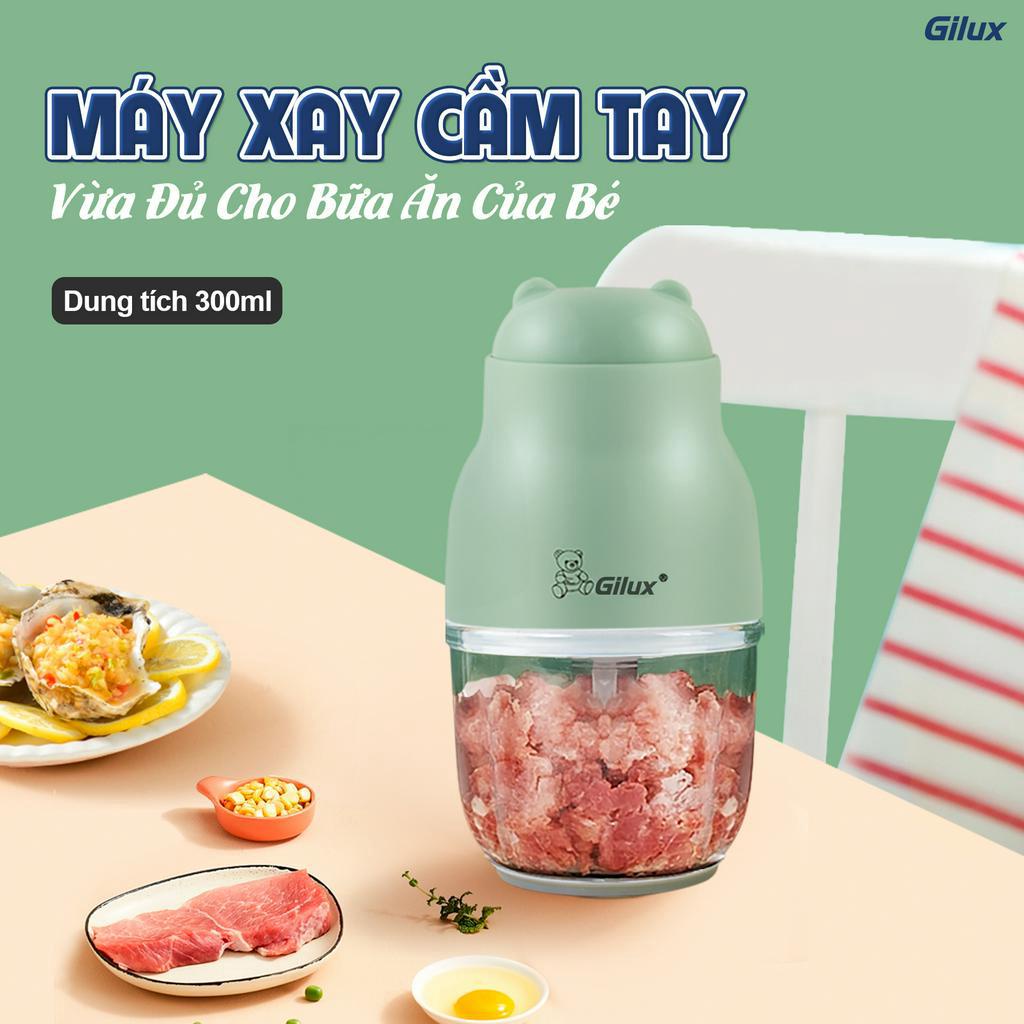 Máy Xay Cầm Tay Đa Năng GILUX 300ml - Công suất lớn - Bảo Hành 12 Tháng
