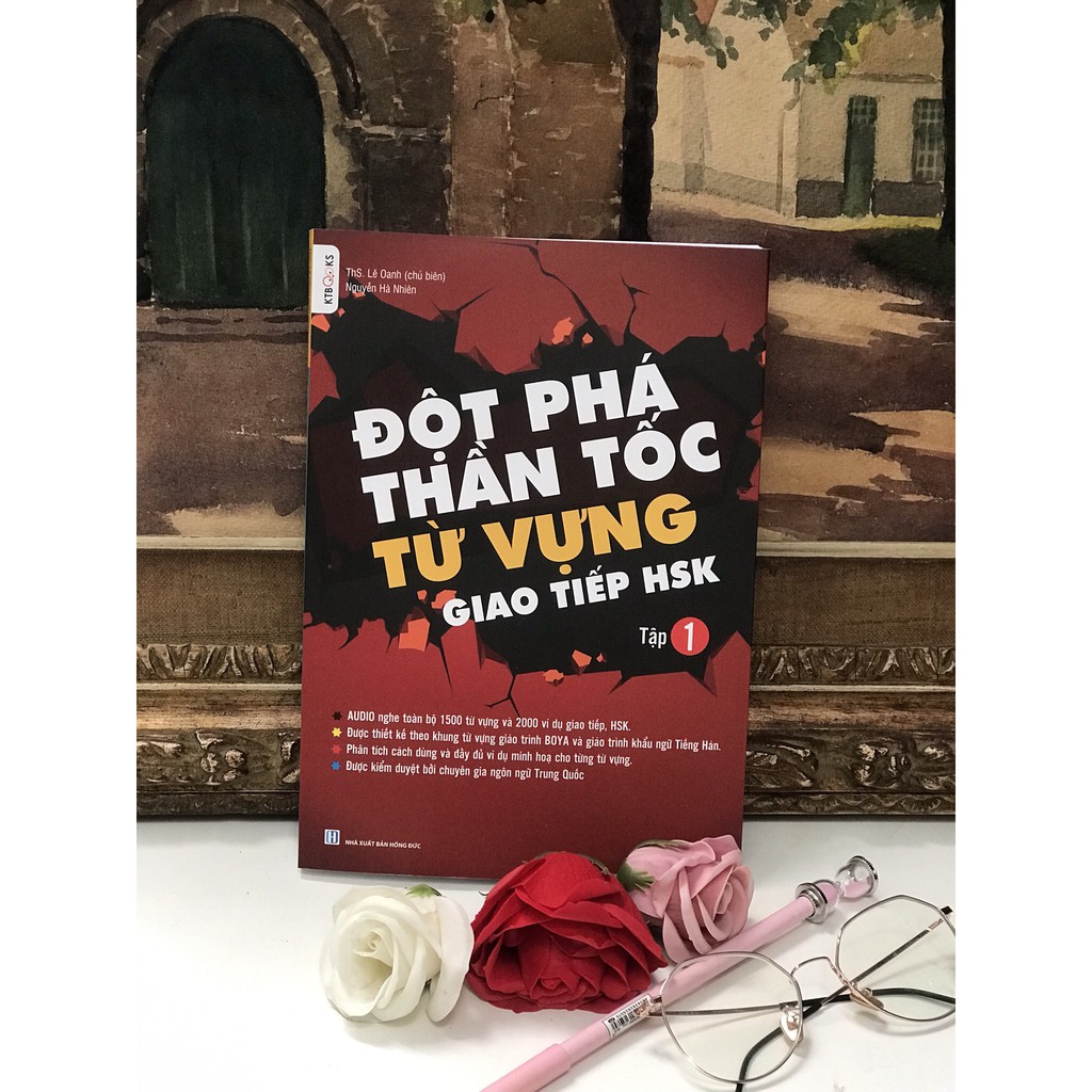 Sách - Combo: Đột Phá Thần Tốc Từ Vựng Giao Tiếp HSK + Siêu trí nhớ chữ Hán tập 02 in màu + DVD tài liệu