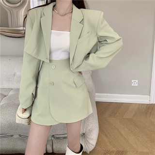 [Hàng order] Set áo croptop vest nữ