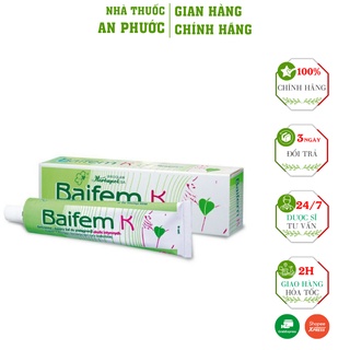 Kem Bôi Ngoài Da BAIFEM K ⚡SẢN PHẨM CHÍNH HÃNG ⚡ Kháng dị ứng, kháng khuẩn hiệu quả nhất(15g)