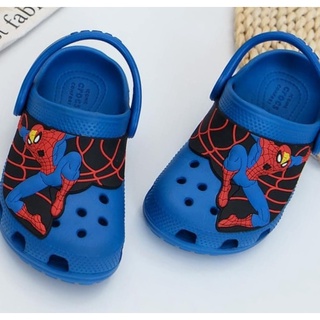 Dép Sục Nhựa Bé Trai Siêu Nhẹ Quai Hậu, Dép Sục Nhựa Trẻ Em Không Thấm Nước Siêu Nhân Nhện