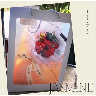 🌸Jasmine: Túi đựng bó hoa sáp