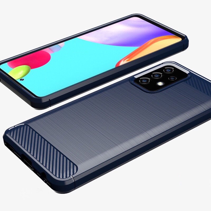 Ốp lưng dẻo Samsung Galaxy A12 / A32 4G / A52 / A72 / A02s vân sợi cacbon chống sốc Rugger Amor
