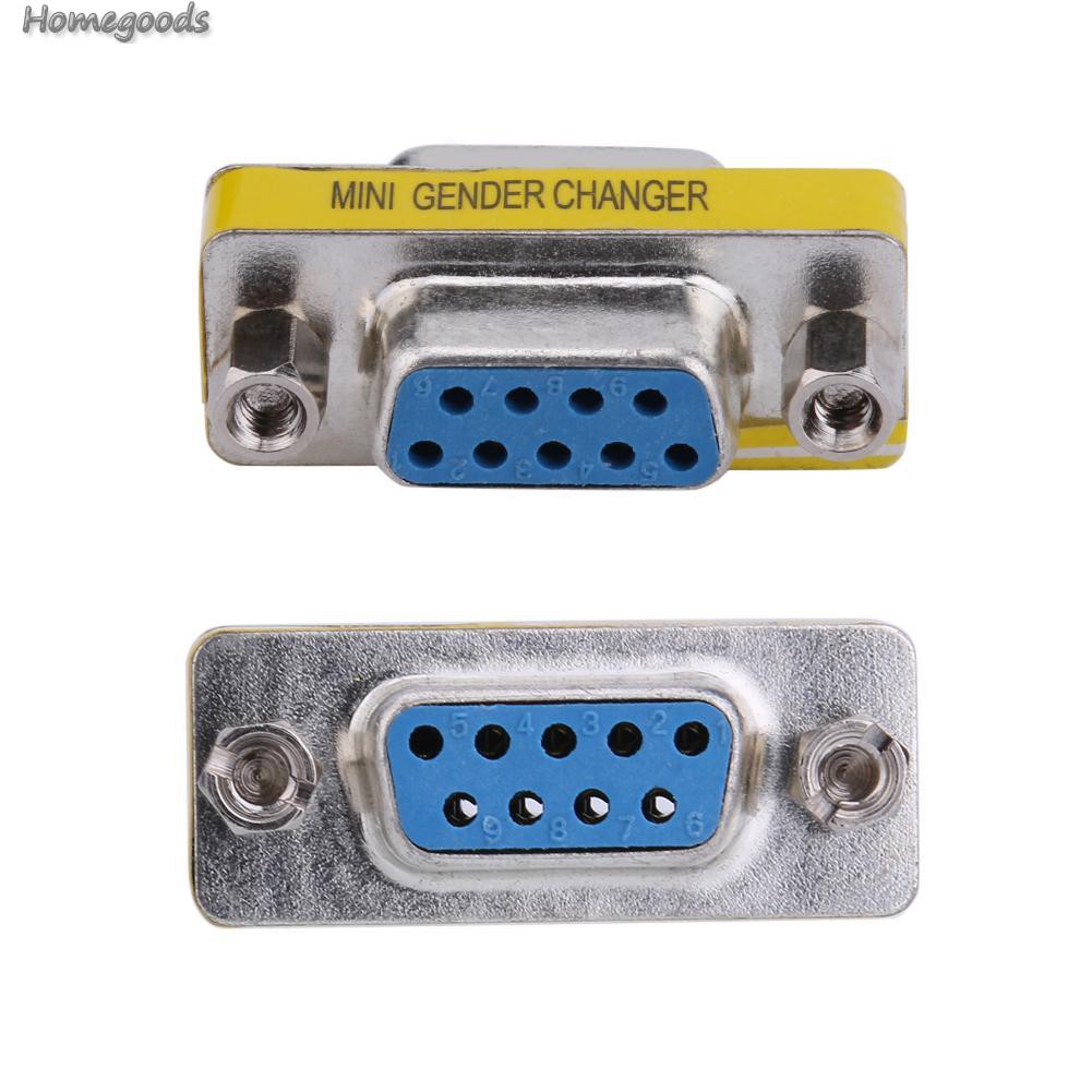 2 Giắc Chuyển Đổi Db9 Female Sang Female Gender Changer Serial Rs232 Coupler-Ready