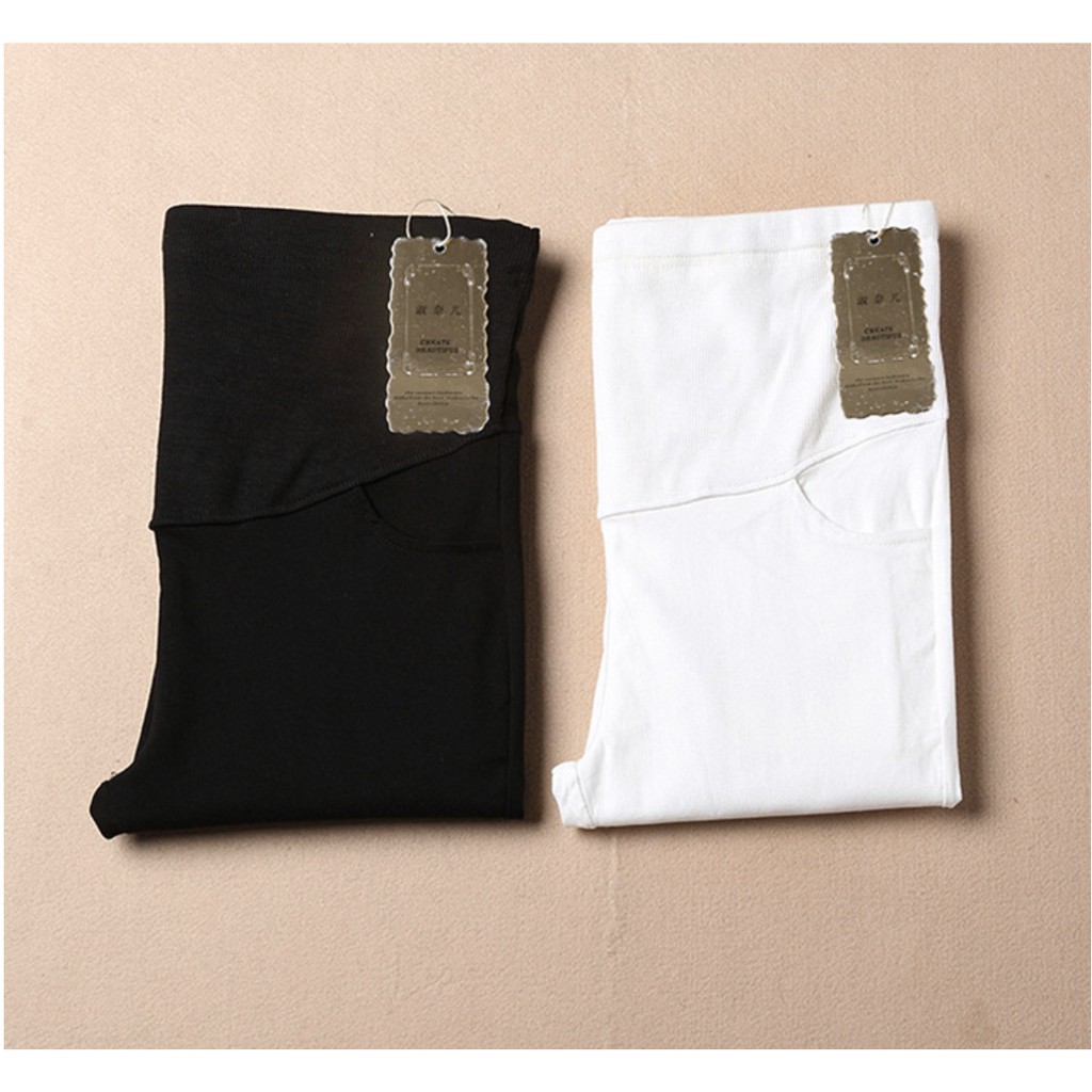Quần Legging Bầu kaki thun QC