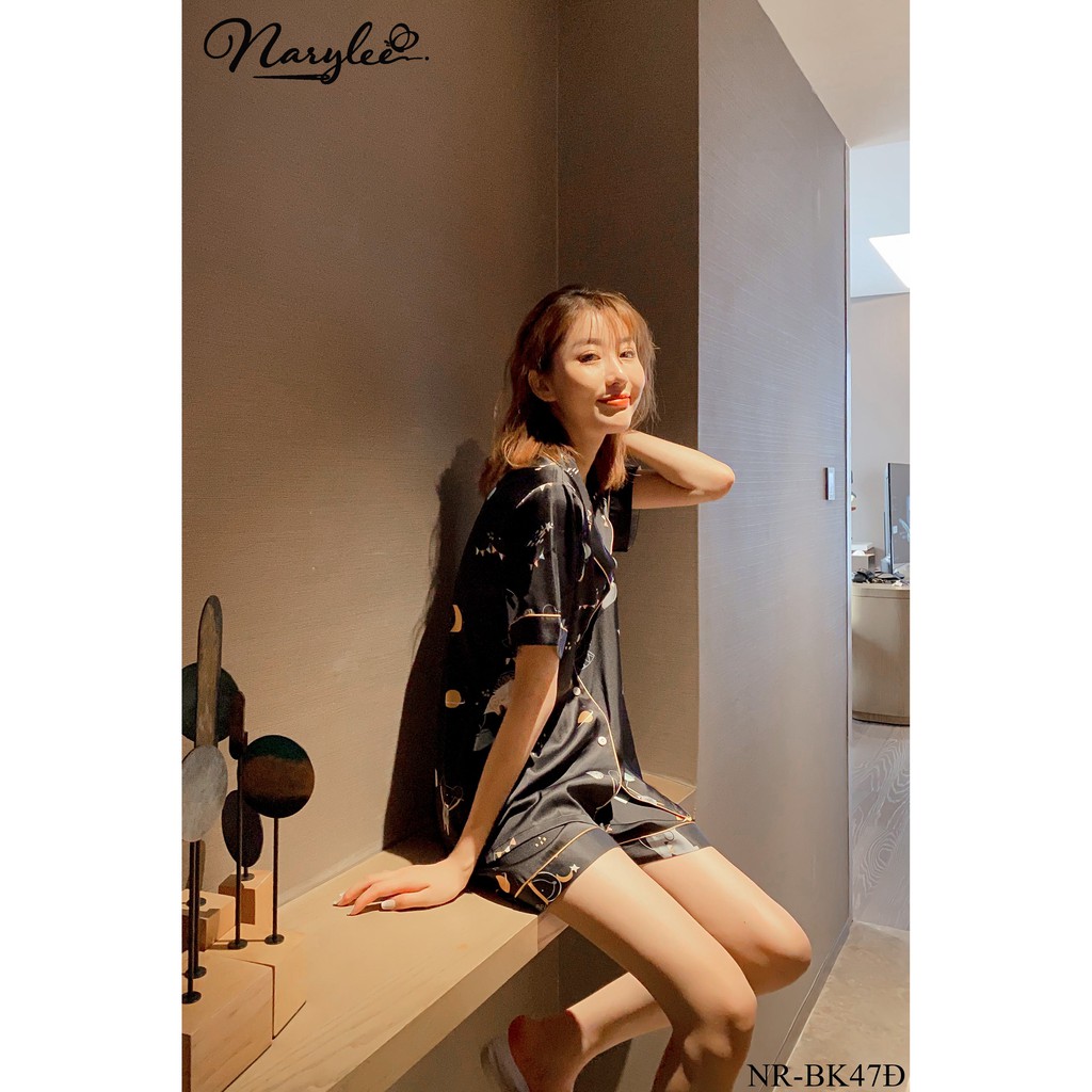 Bộ đồ lụa mặc nhà Narylee NR-Bk27