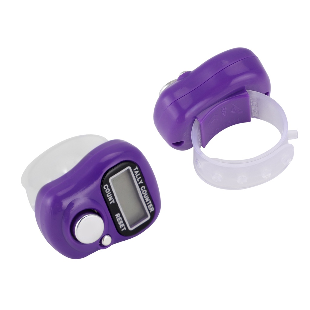 Hand Held Useful Digital Display Knitting Crochet Amigurumi Purple/Green Stich Row Tally Counter
