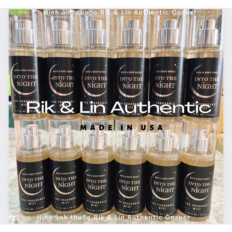 Auth_INTO THE NIGHT - Travel Size Xịt Thơm Dưỡng Thể Body Mist Usa