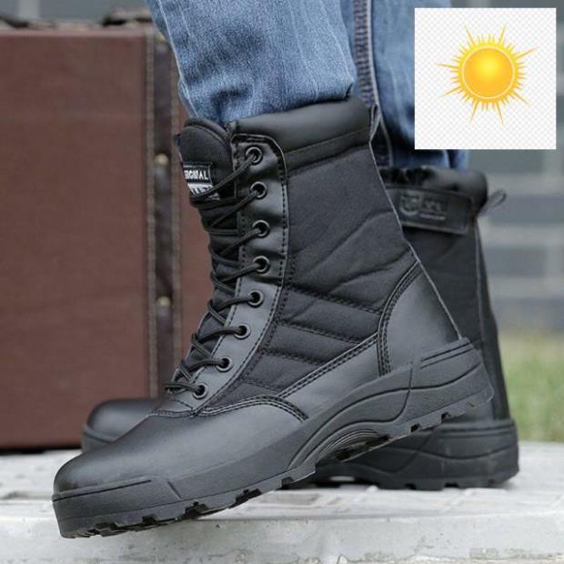 GIÀY PHƯỢT SWAT CAO CỔ, MÀU ĐEN, VÀNG CÁT