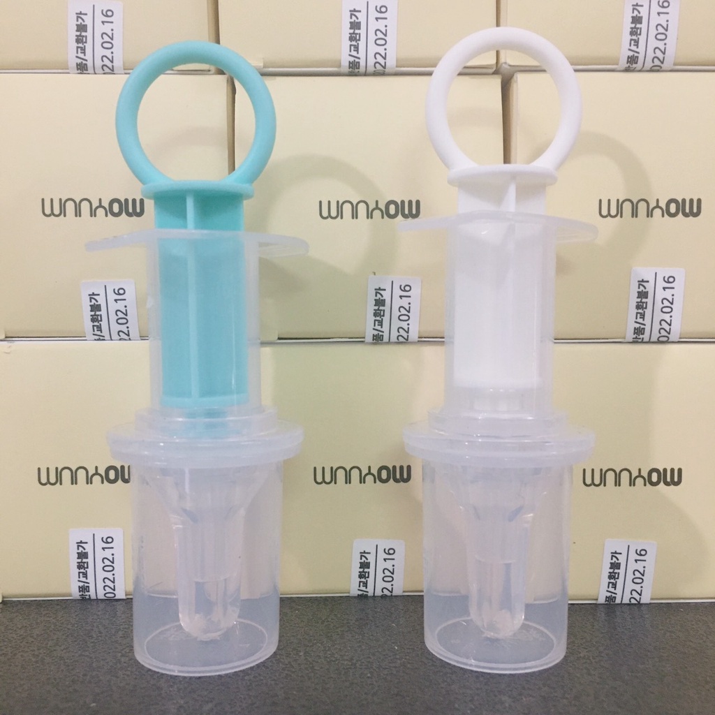 Xi lanh đầu silicon 2 vòi giúp bơm đút bón thuốc/sữa cho bé