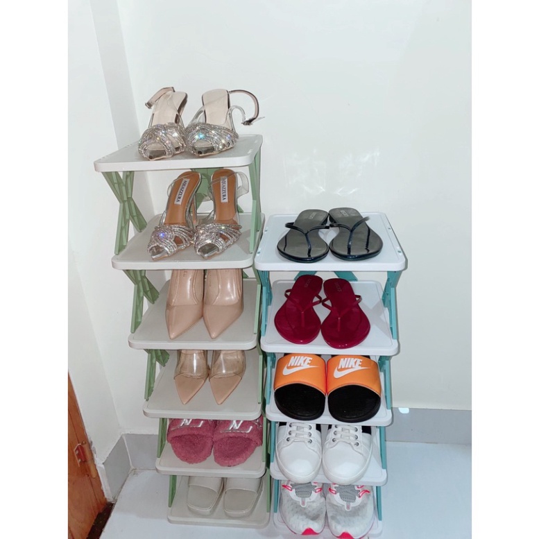 Kệ để đồ,Giày dép trang trí đa năng cao cấp chữ XFREESHIPKệ giày 5 Tầng thông minh có thể tháo lắp gấp gọn