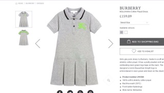 Váy polo Burberry xuất