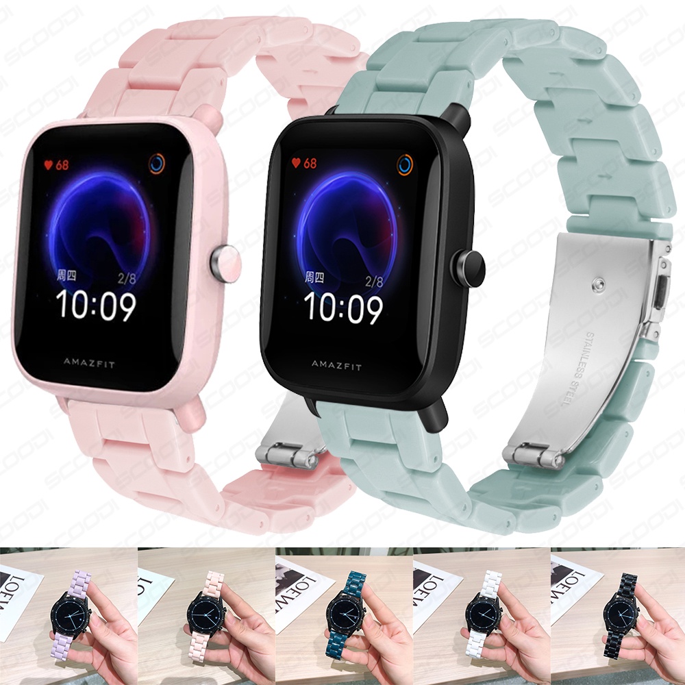 Dây Đeo Thay Thế Chất Liệu Resin Màu Sắc Ngọt Ngào Cho Huami Amazfit bip 3 / bip u pro / bip s Macaron
